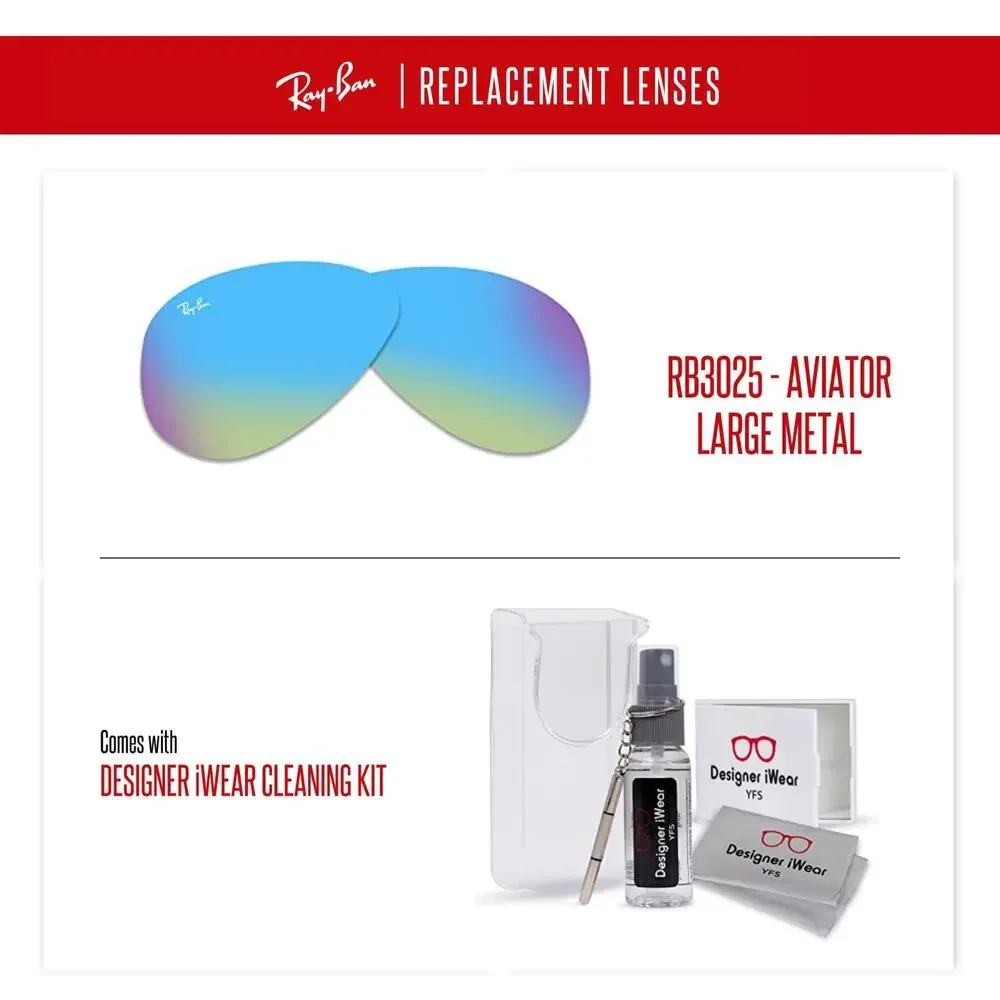 Original Replacement Lenses Ray-Ban RB3025 55M Aviator Classic or Polarized